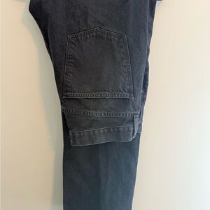 Agolde Women’s Jean Black Denim Size 32 wide leg relaxed fit